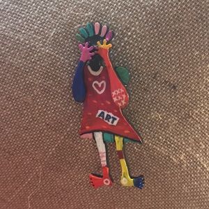 Joe sam art pin
